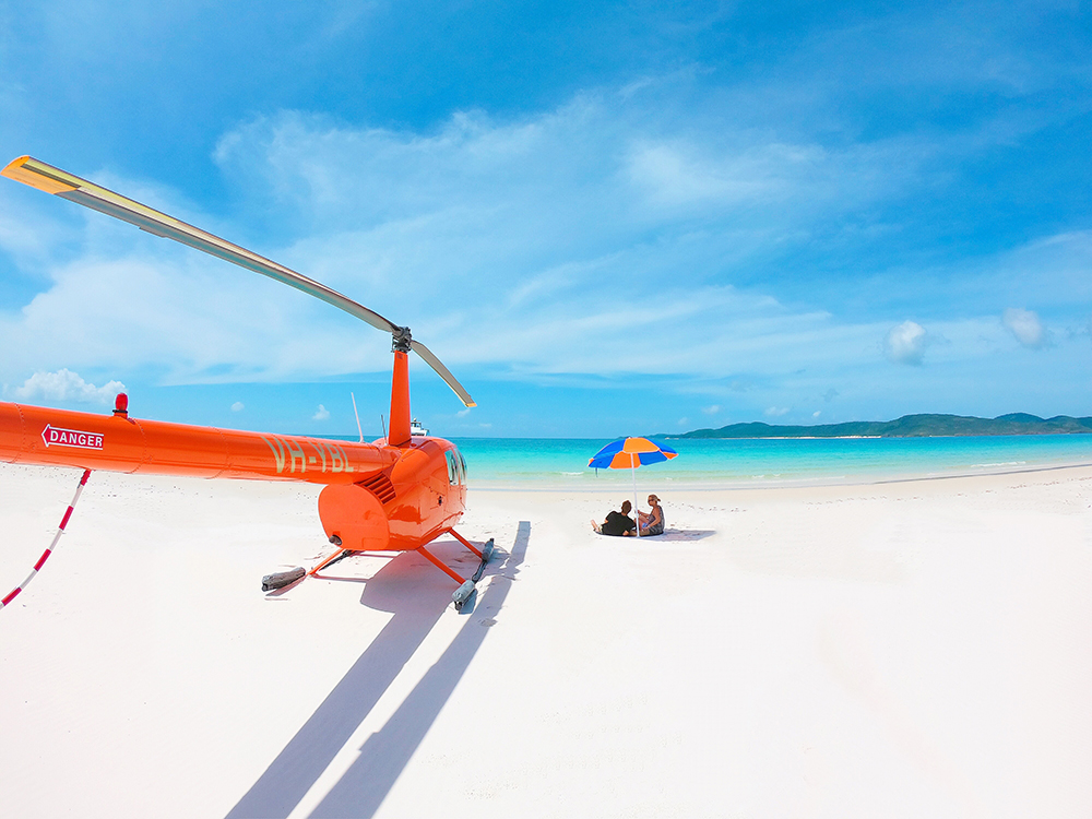Soar high above the clouds and see the great barrier reef and whitsunday islands in a whole new light! Whitehaven Beach Helicopter Tour Scenic Flight Booker